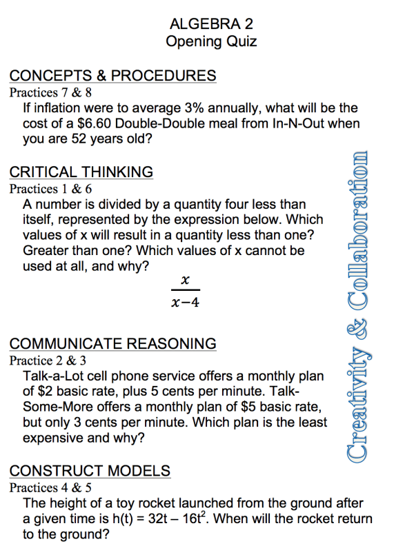 Opening Quiz Alg 2 Pic